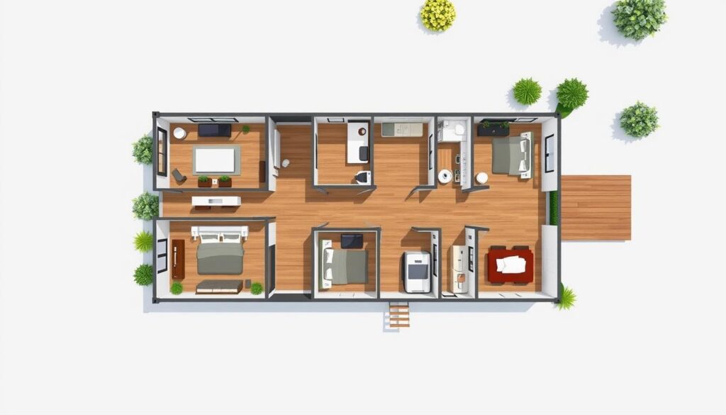 diy container home floor plan