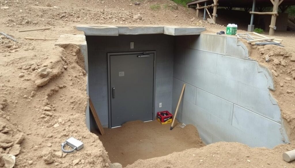 storm shelter construction